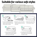 Artiss Sofa Cover Couch Covers 3 Seater High Stretch Grey