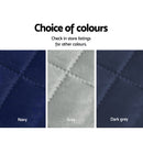 Artiss Sofa Cover Couch Covers 3 Seater Quilted Dark Grey