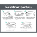 Artiss Sofa Cover Couch Covers 3 Seater Stretch Grey