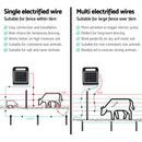Giantz 5km Electric Fence Energiser Solar Farm 0.3J