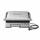 Devanti 2000W 3-in-1 Panini Press Grill Sandwich Maker 180° Open 4 Slice