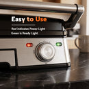 Devanti 2000W 3-in-1 Panini Press Grill Sandwich Maker 180° Open 4 Slice
