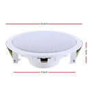 2 x 6" In Ceiling Speakers Home 80W Speaker Theatre Stereo Outdoor Multi Room