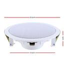 2 x 6" In Ceiling Speakers Home 80W Speaker Theatre Stereo Outdoor Multi Room