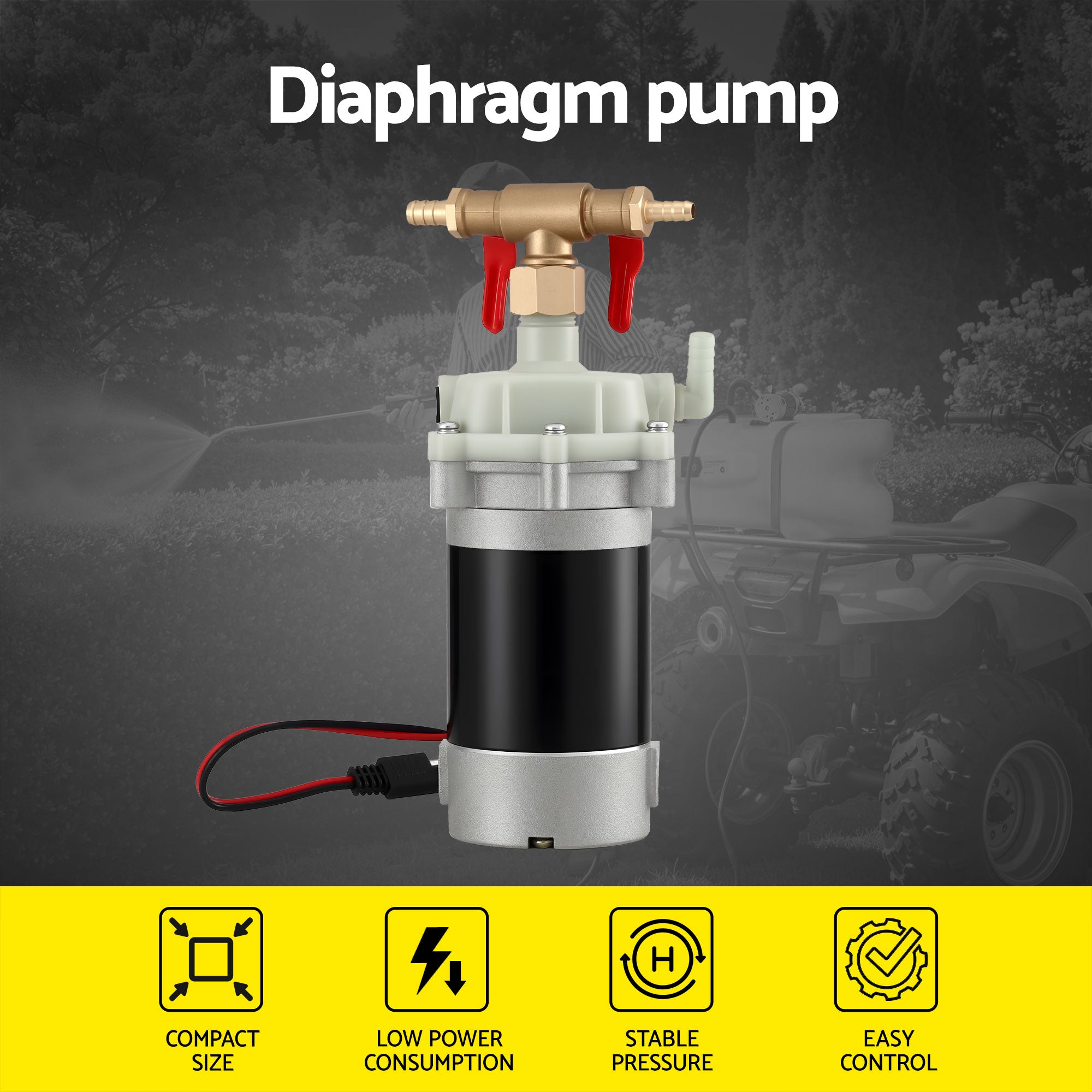 Giantz Garden Pump Sprayer Pressure Sprayer Pump 12V Diaphragm Sprayer Pump