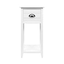 Artiss Bedside Table Vintage - THYME White