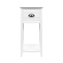 Artiss Bedside Table Vintage - THYME White