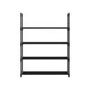 Artiss Shoe Rack 4-tier 12 Pairs Stackable Black