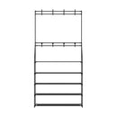 Artiss Shoe Rack Hall Tree 16 Pairs Black