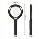 LED Magnifying Glass with COB Light – 250 Lumens, Glass Lens, Ergonomic Handle