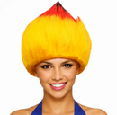 Flame Style Party Wig – Yellow Orange