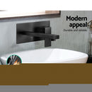 Cefito Bathroom Basin Mixer Tap Separate Faucet Vanity Laundry Black
