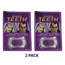 2x Flexible Makeup Teeth – Vampire Costume Fangs – Soft & Safe Halloween Accessory – Easy Fit – Pliable Fake Teeth