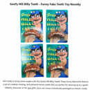 4 X Goofy Hill Billy Teeth – Funny Fake Costume Teeth for Parties, Dress‑Ups & Gag Gifts
