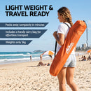 Weisshorn Beach Tent 3-4 Person Pop Up Sun Shade UPF 50 Automatic Outdoor Orange