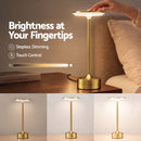 Artiss Gold Touch Table Lamp, Warm to Cool White LED, Dimmable 3000-6000K 24 LEDs, Type-C