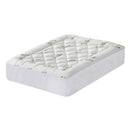 Giselle Bedding 5cm Pillowtop Mattress Topper 1000GSM Thick Soft Bamboo Cooling Pad for Back Pain Relief & Guest Bed, Washable Overfilled Cover with 45cm Deep Pocket Double