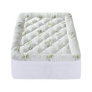 Giselle Bedding 5cm Pillowtop Mattress Topper 1000GSM Thick Soft Bamboo Cooling Pad for Back Pain Relief & Guest Bed, Washable Overfilled Cover with 45cm Deep Pocket King Single