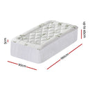 Giselle Bedding 5cm Pillowtop Mattress Topper 1000GSM Thick Soft Bamboo Cooling Pad for Back Pain Relief & Guest Bed, Washable Overfilled Cover with 45cm Deep Pocket Single