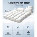 Giselle Bedding 5cm Bamboo Pillowtop Mattress Topper 1000GSM Mattress Pad for Back Pain Relief Washable Breathable Protector with 45cm Deep Pocket Double