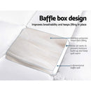 Giselle Bedding 5cm Bamboo Pillowtop Mattress Topper 1000GSM Mattress Pad for Back Pain Relief Washable Breathable Protector with 45cm Deep Pocket Double