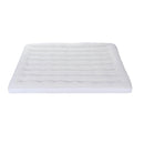 Giselle Bedding Pillowtop Mattress Topper 5cm Reversible Cooling & Soft Coral Fleece Pad for Back Pain Relief, Washable Skin-friendly Bed Protector with 45cm Deep Pocket Queen