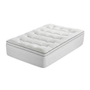 Giselle Bedding Single Mattress Topper 5cm Coral Fleece
