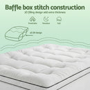 Giselle Bedding Single Mattress Topper 5cm Coral Fleece
