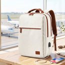 Wanderlite 20L Travel Laptop Backpack Carry On Work Bag with USB Port for Airlines Outdoor Business Beige
