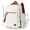 Wanderlite 20L Travel Laptop Backpack Carry On Work Bag with USB Port for Airlines Outdoor Business Beige