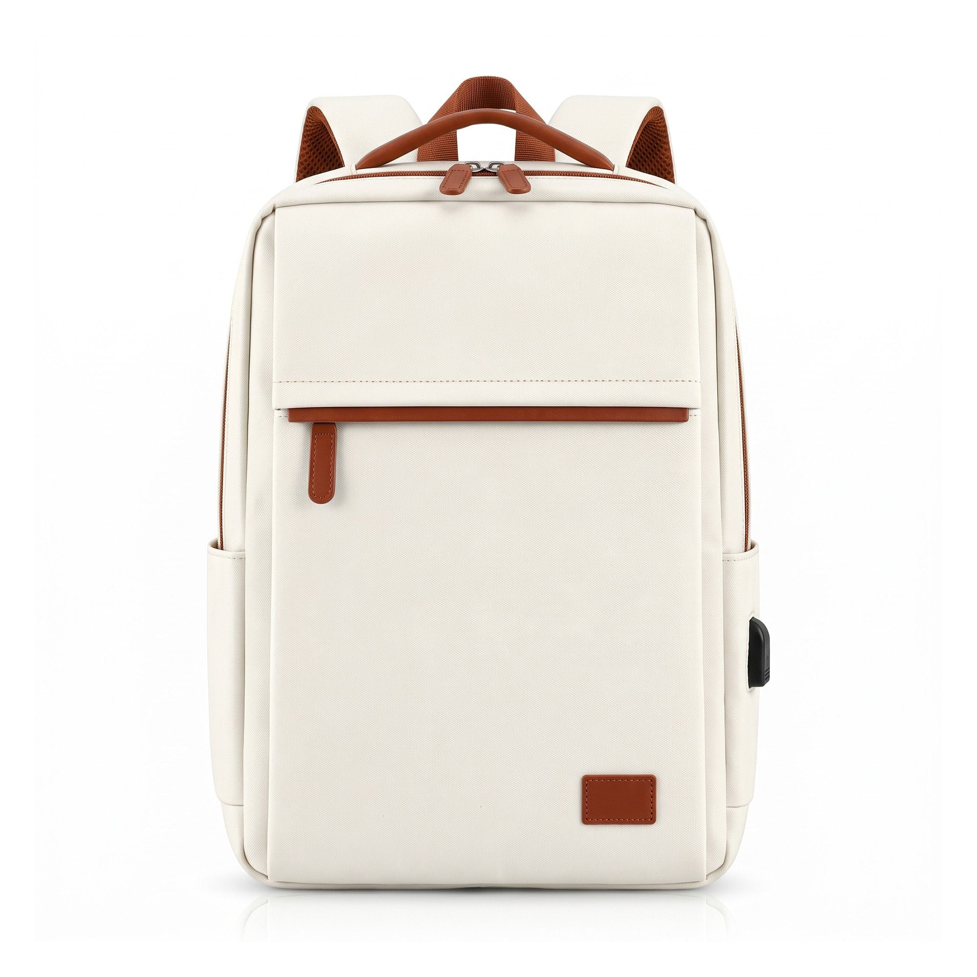 Wanderlite 20L Travel Laptop Backpack Carry On Work Bag with USB Port for Airlines Outdoor Business Beige