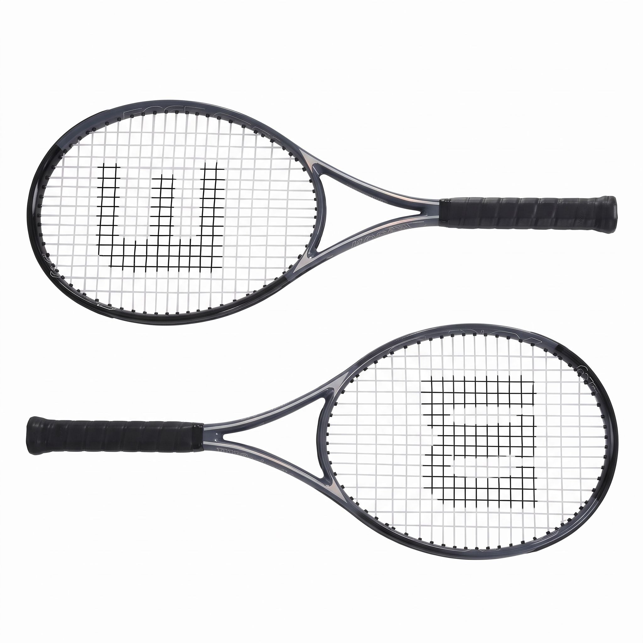 Everfit Tennis Racket Set 2 Pack 27 Inch Lightweight Cushioned Grip for Adults Black