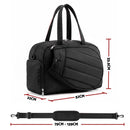 Everfit Tennis Tote Bag Gym Bag Sports Duffle Bags Holds 2 Rackets Black