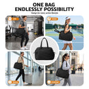 Everfit Tennis Tote Bag Gym Bag Sports Duffle Bags Holds 2 Rackets Black