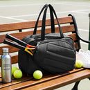 Everfit Tennis Tote Bag Gym Bag Sports Duffle Bags Holds 2 Rackets Black
