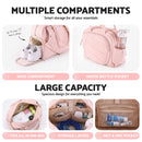 Everfit Tennis Tote Bag Gym Bag Sports Duffle Bags Holds 2 Rackets Pink