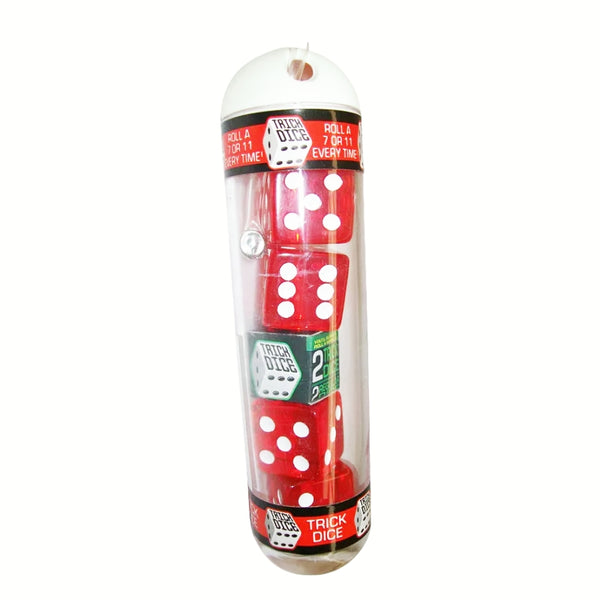 4 x TUBES OF Magic Trick Dice, Roll A 7 OR 11 EVERY TIME