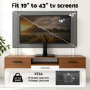 Artiss TV Stand Bracket for 19 - 43 inch TVs Table Top Desktop Universal Swivel