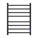 Devanti Heated Towel Rail 8 Square Bars with Timer Electric Heater Warmer Rack