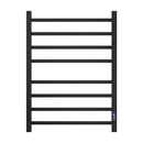 Devanti Heated Towel Rail 8 Square Bars with Timer Electric Heater Warmer Rack