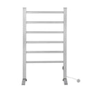 Devanti Electric Heated Towel Rail Rack 6 Bars Freestanding Clothes Dry Warmer