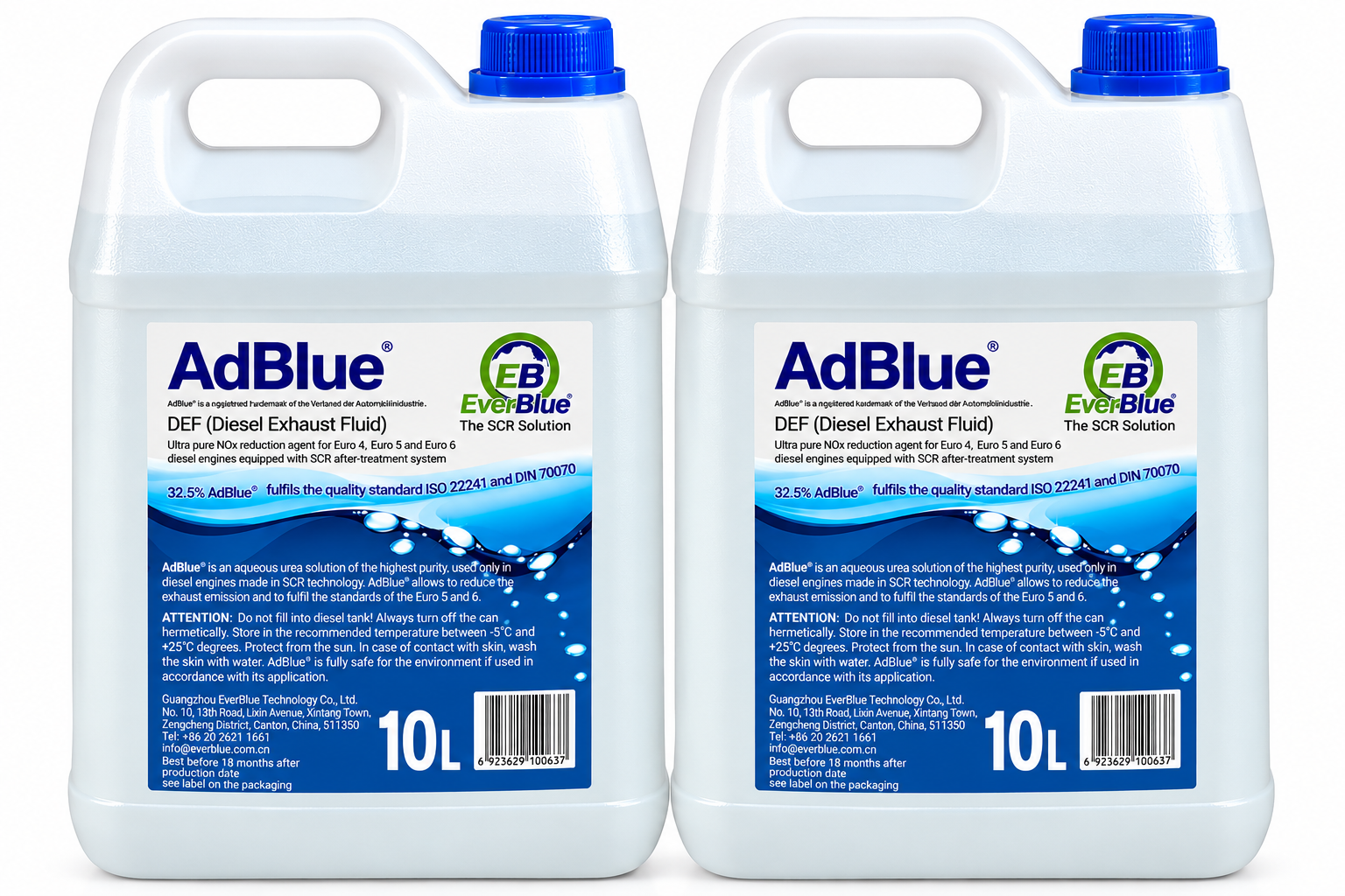 2 x 10L AdBlue Diesel Exhaust Fluid DEF AUS 32 VDA Certified