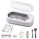 Devanti Ultrasonic Jewellery Cleaner 46kHz 400ml Cleaning Machine with Stainless Steel Tank White