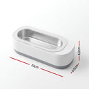 Devanti Ultrasonic Jewellery Cleaner 46kHz 400ml Cleaning Machine with Stainless Steel Tank White