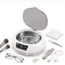 Devanti Ultrasonic Cleaner 700mL 48kHz Jewellery Cleaning Machine with Stainless Steel Tank White