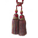 Multi Coloured Double Tassel Curtain Tieback