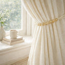 Cream Beaded Rope Curtain Tieback