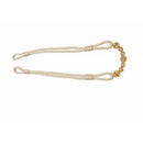 Cream Beaded Rope Curtain Tieback