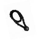 Magnetic weaved rope tieback Black