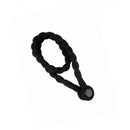 Magnetic weaved rope tieback Black